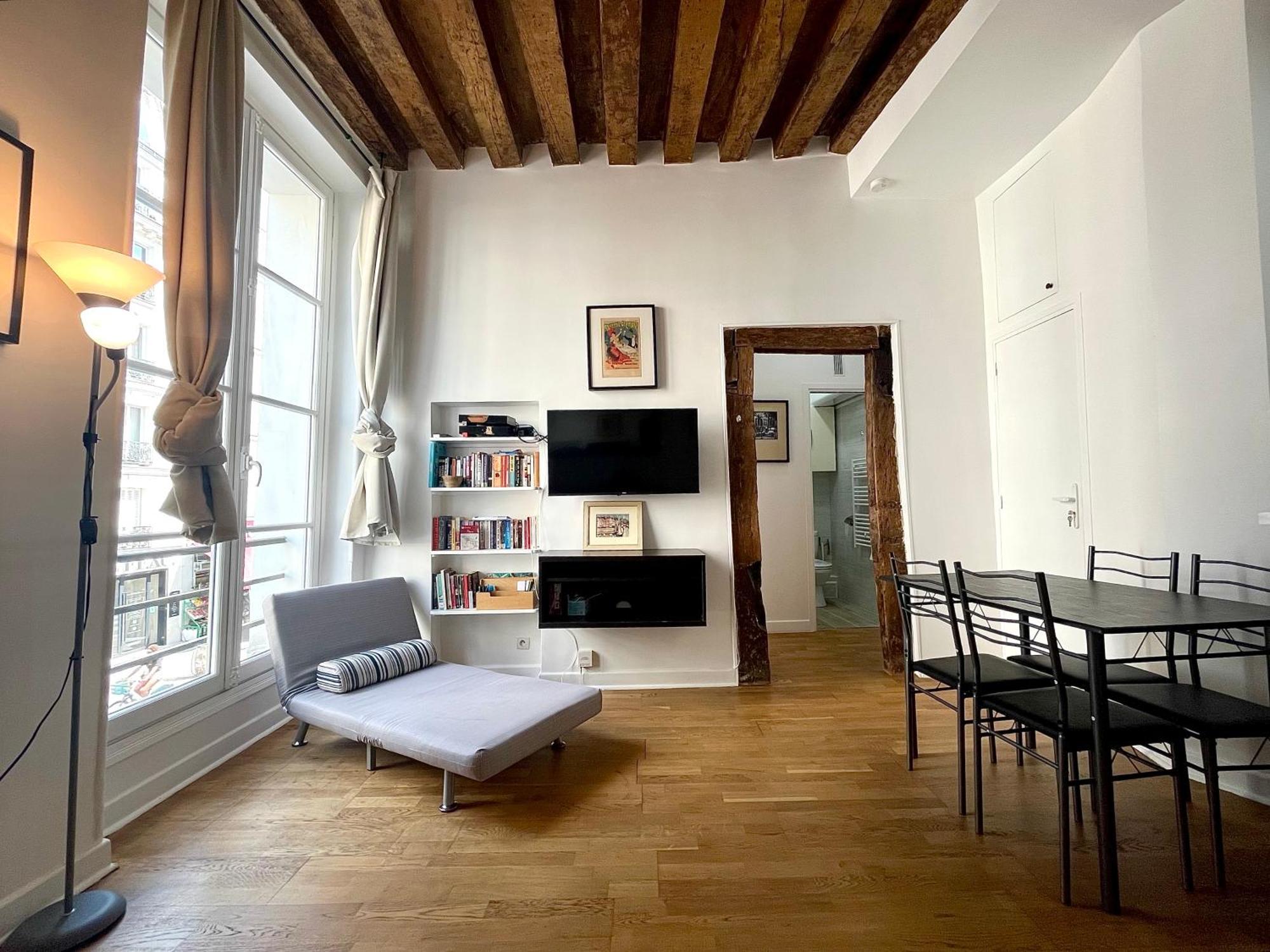 Appartement Typique Parisien Au Coeur Du Marais Buitenkant foto